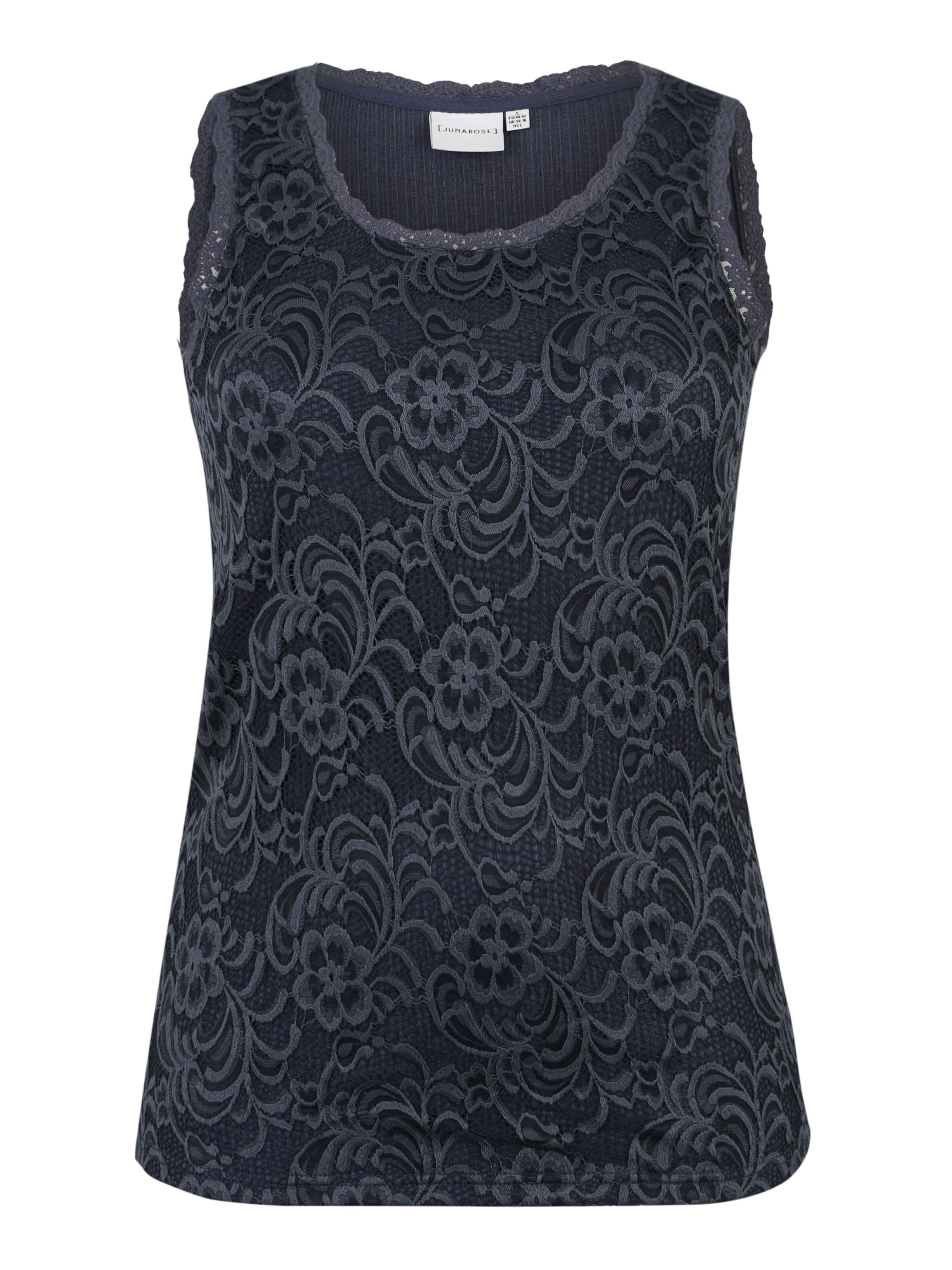 Junarose - Top 'Emma' in de kleur Duifblauw