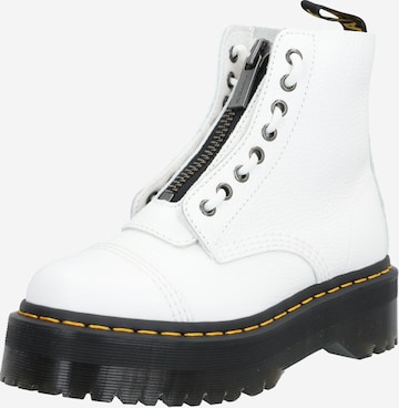 Dr. Martens Lace-Up Ankle Boots 'Sinclair' in White: front
