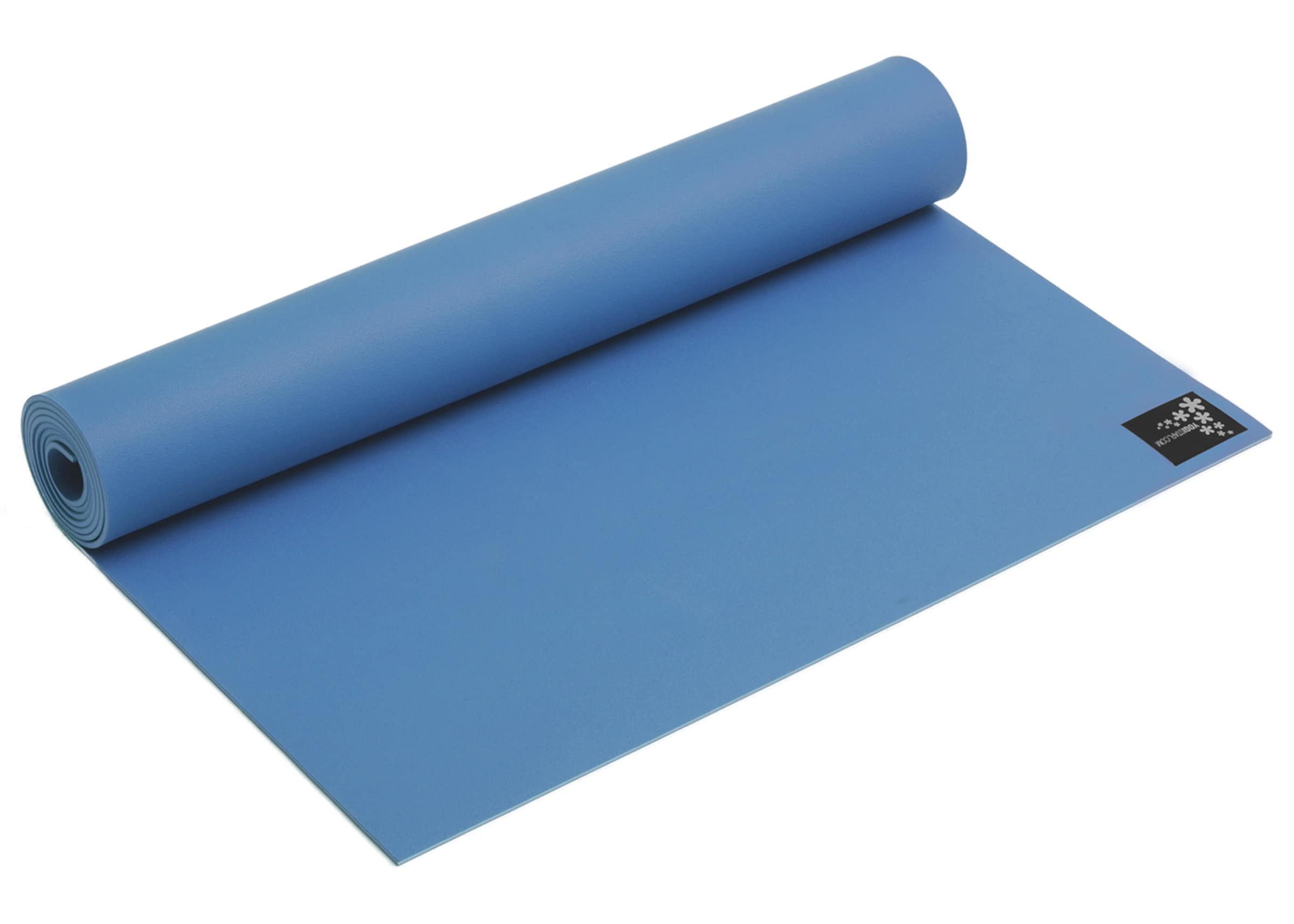YOGISTAR.COM Yogamatte in Blau: Vorderseite
