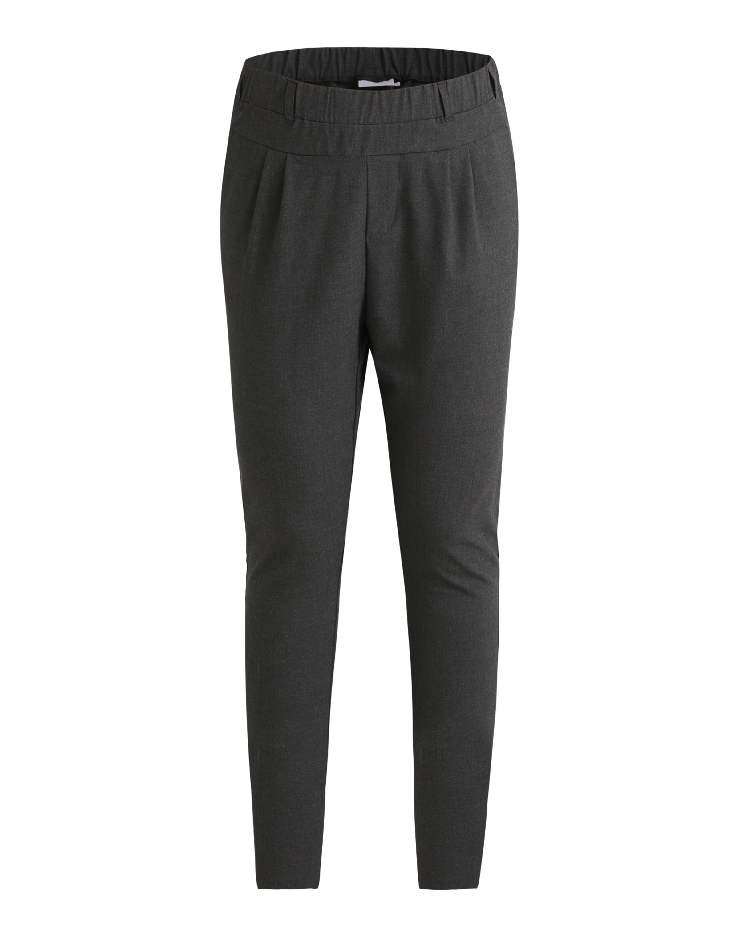 Kaffe - Bundfaltenhose in graumeliert