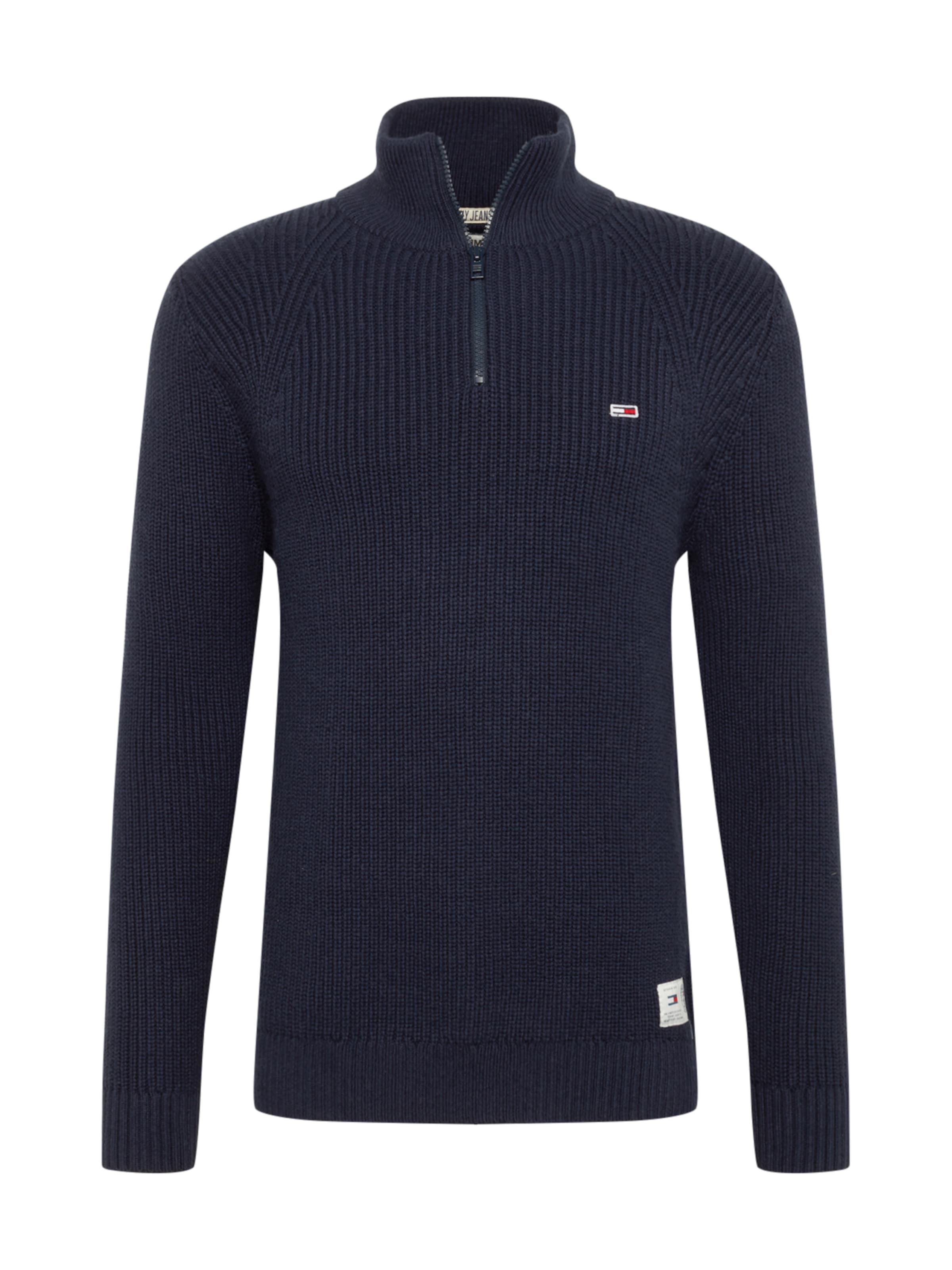Tommy Jeans - Trui 'MOCK' in de kleur Donkerblauw