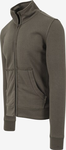 Urban Classics Zip-Up Hoodie in Green