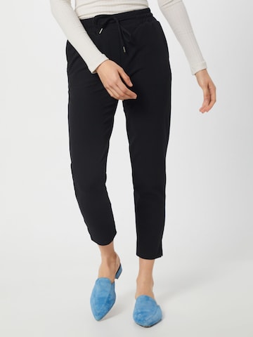Soyaconcept Tapered Broek 'Saya 1-B' in Zwart: voorkant