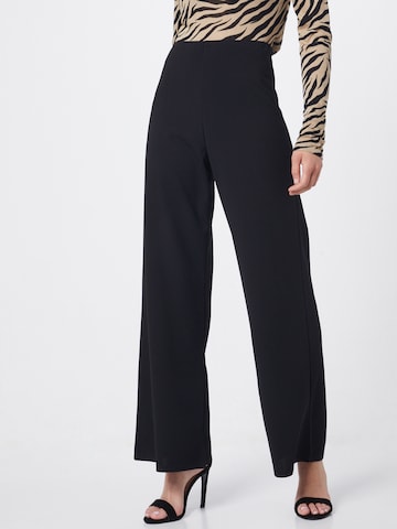 SISTERS POINT Wide leg Pants 'GLUT' in Black: front