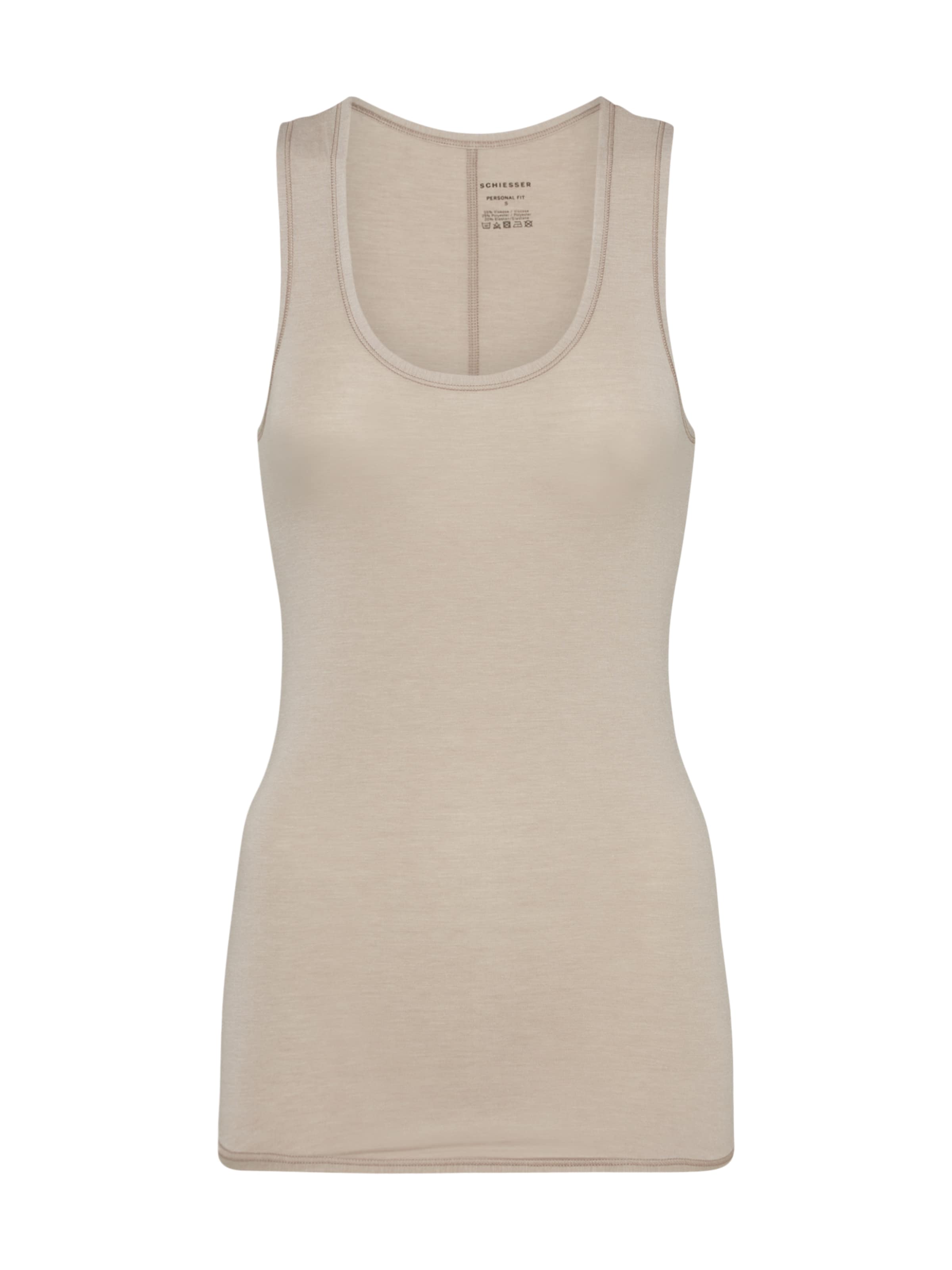 SCHIESSER Unterhemd 'Personal Fit' in Beige: Vorderseite
