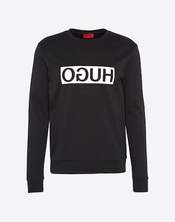 HUGO Red Sweatshirt 'Dicago' in Zwart: voorkant