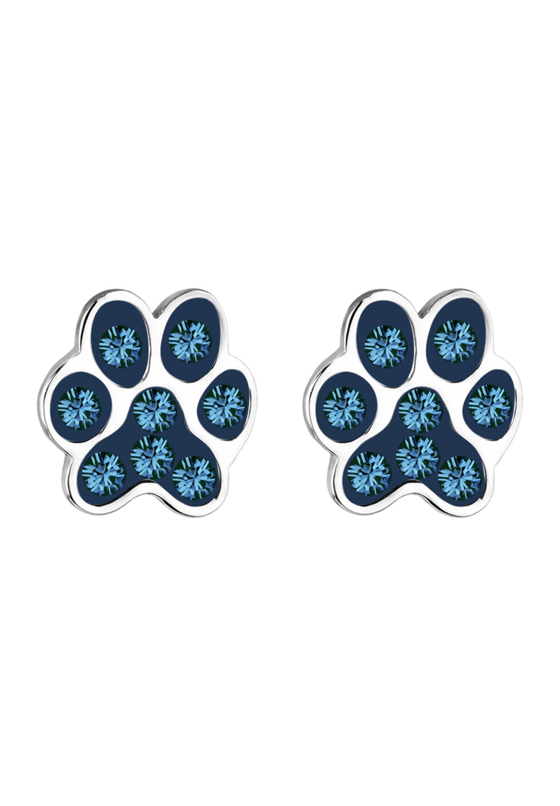 ELLI Ohrringe 'Pfote' in Silber: Vorderseite