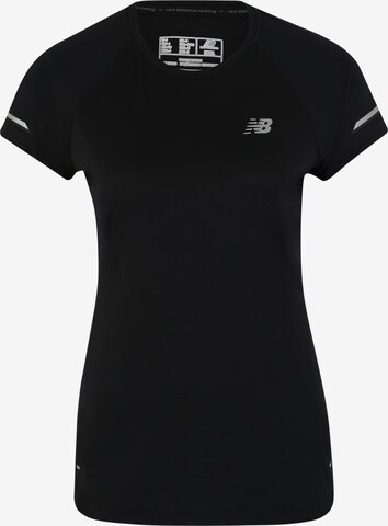 new balance Functioneel shirt 'WT81200' in Zwart: voorkant