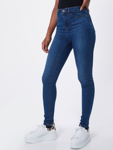 Noisy may Skinny Jeans 'Callie' in Blauw: voorkant