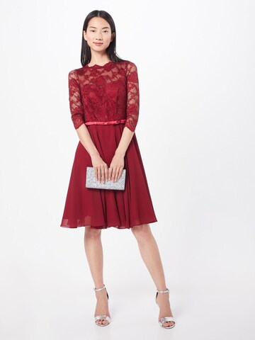 mascara Cocktail Dress in Red