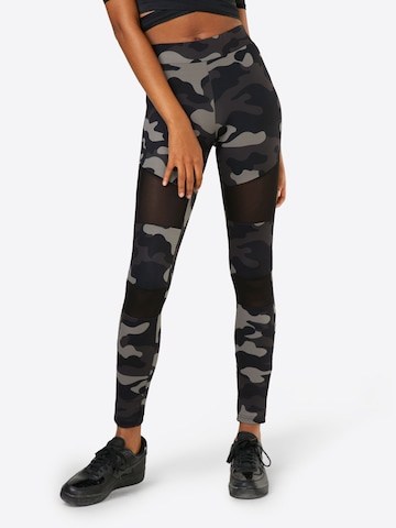 Urban Classics Skinny Leggings in Grey: front