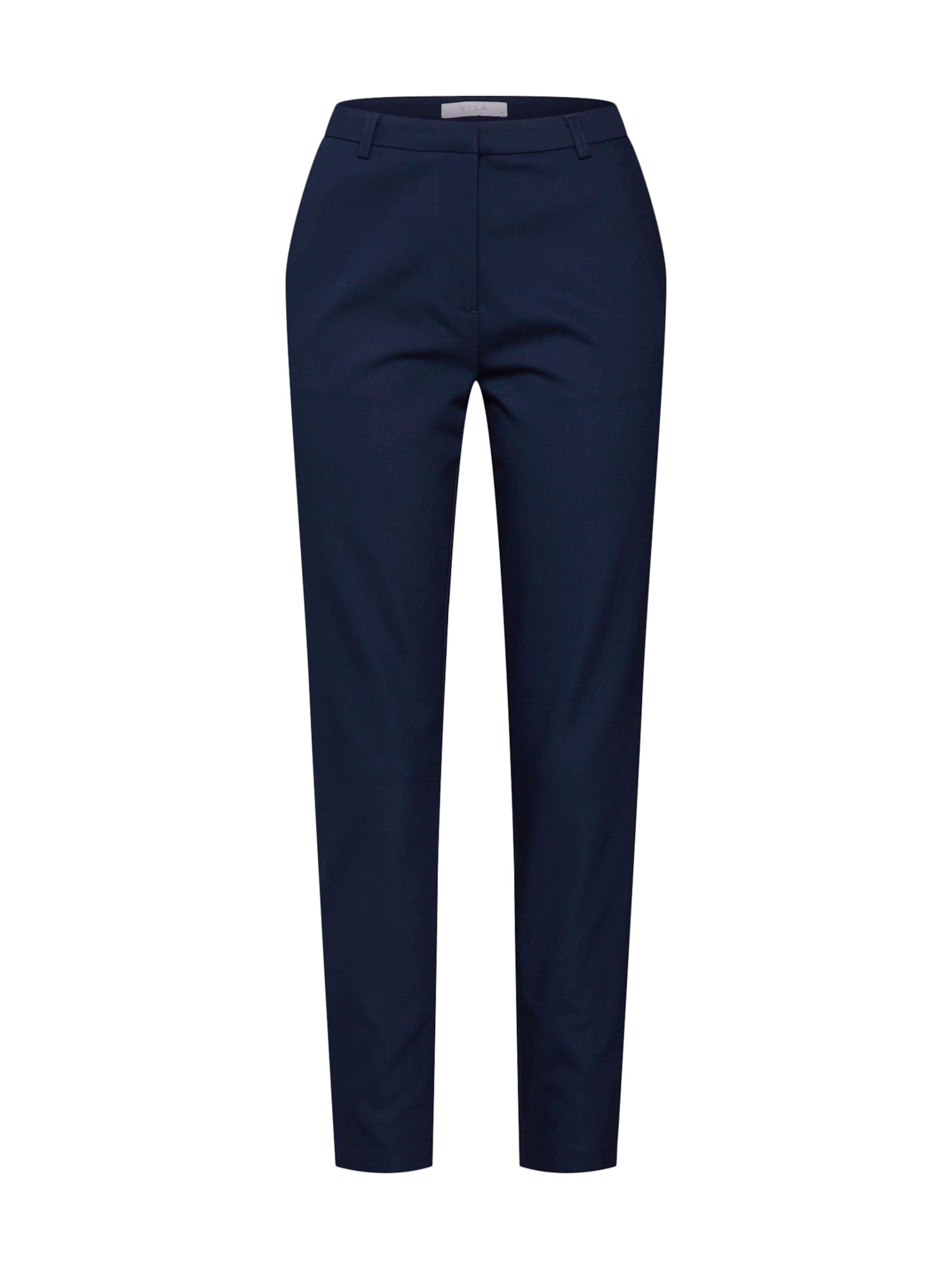 VILA - Bandplooibroek 'VIADELIA' in de kleur Navy