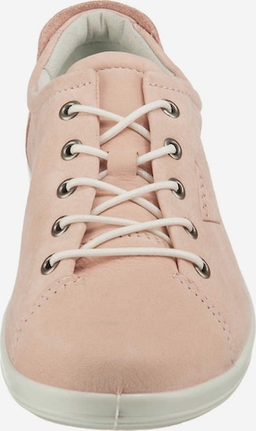 Chaussure de sport à lacets 'Soft 2.0' ECCO en rose