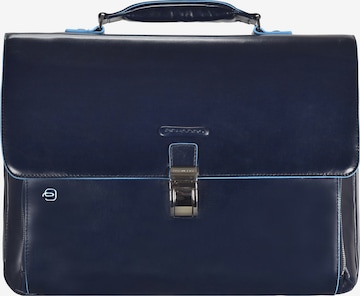 Piquadro Document Bag in Blue: front