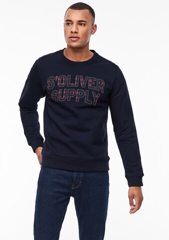 s.Oliver Sweatshirt in Blau: predná strana