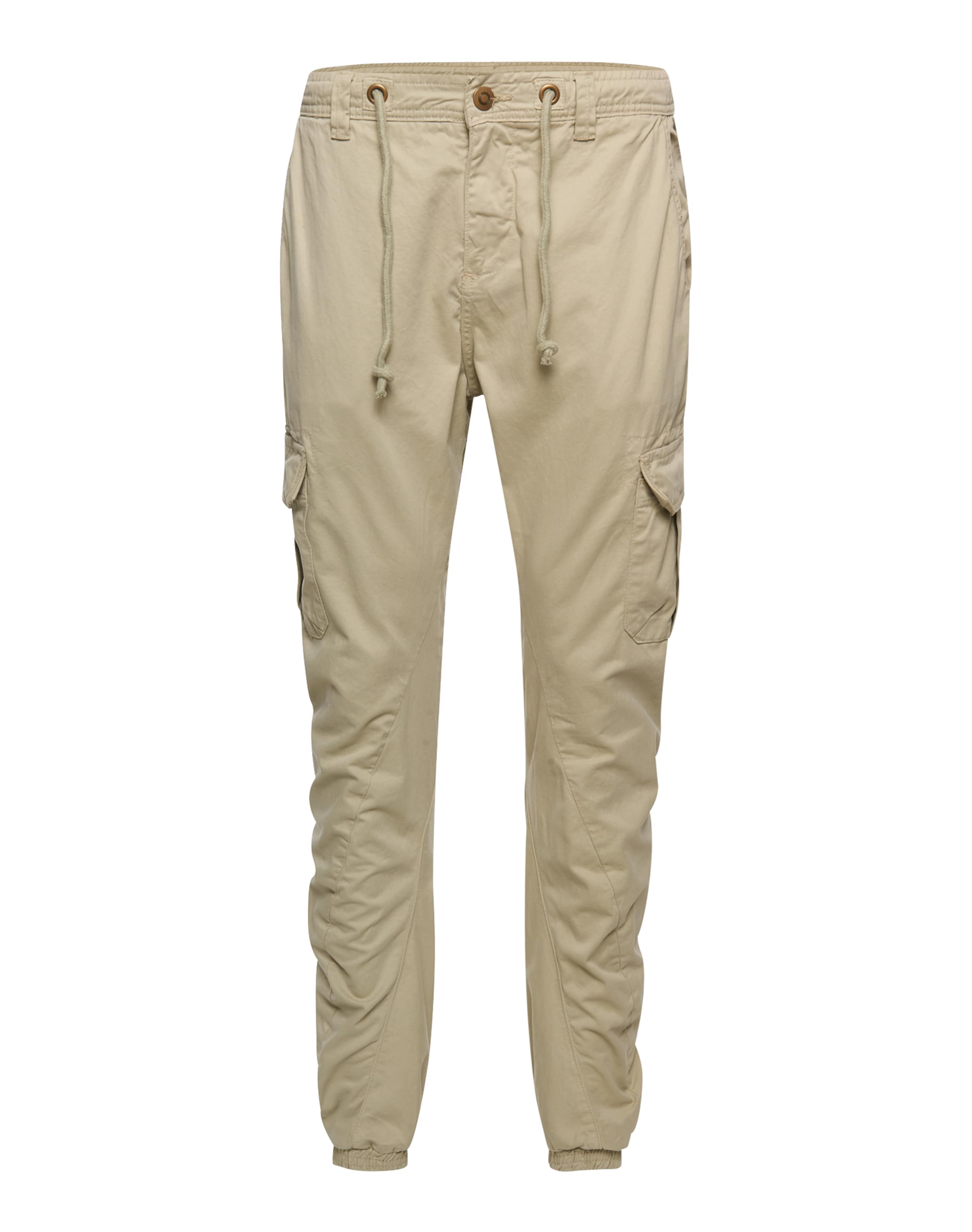 Urban Classics Tapered Cargobukser i beige: forside