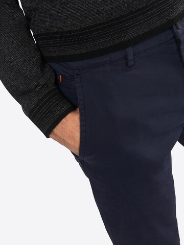 BOSS - Slimfit Pantalón chino en azul