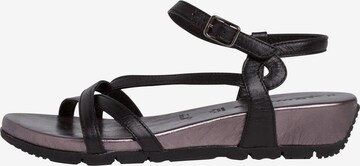 TAMARIS Sandalen met riem in Zwart