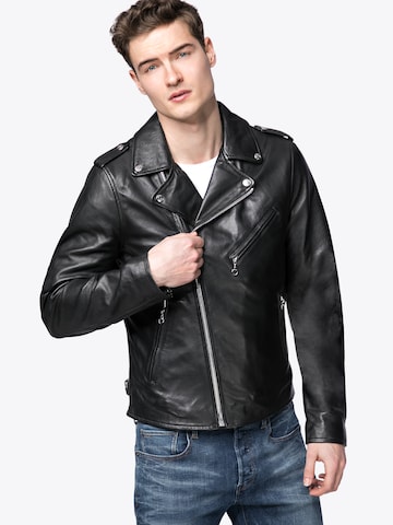 Schott NYC Prehodna jakna 'LC1140' | črna barva: sprednja stran