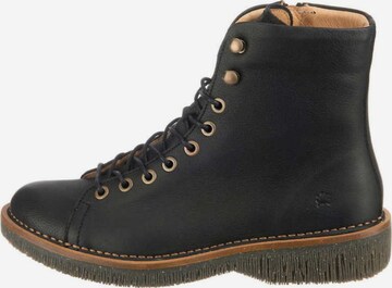 EL NATURALISTA Lace-Up Ankle Boots in Black