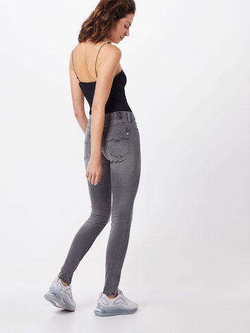 REPLAY Skinny Jeansy 'NEW LUZ' w kolorze szary: tył