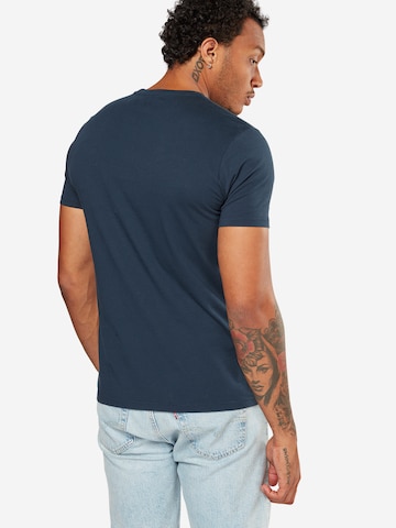 LEVI'S ® Regular Shirt 'Graphic Set In Neck' in Blau