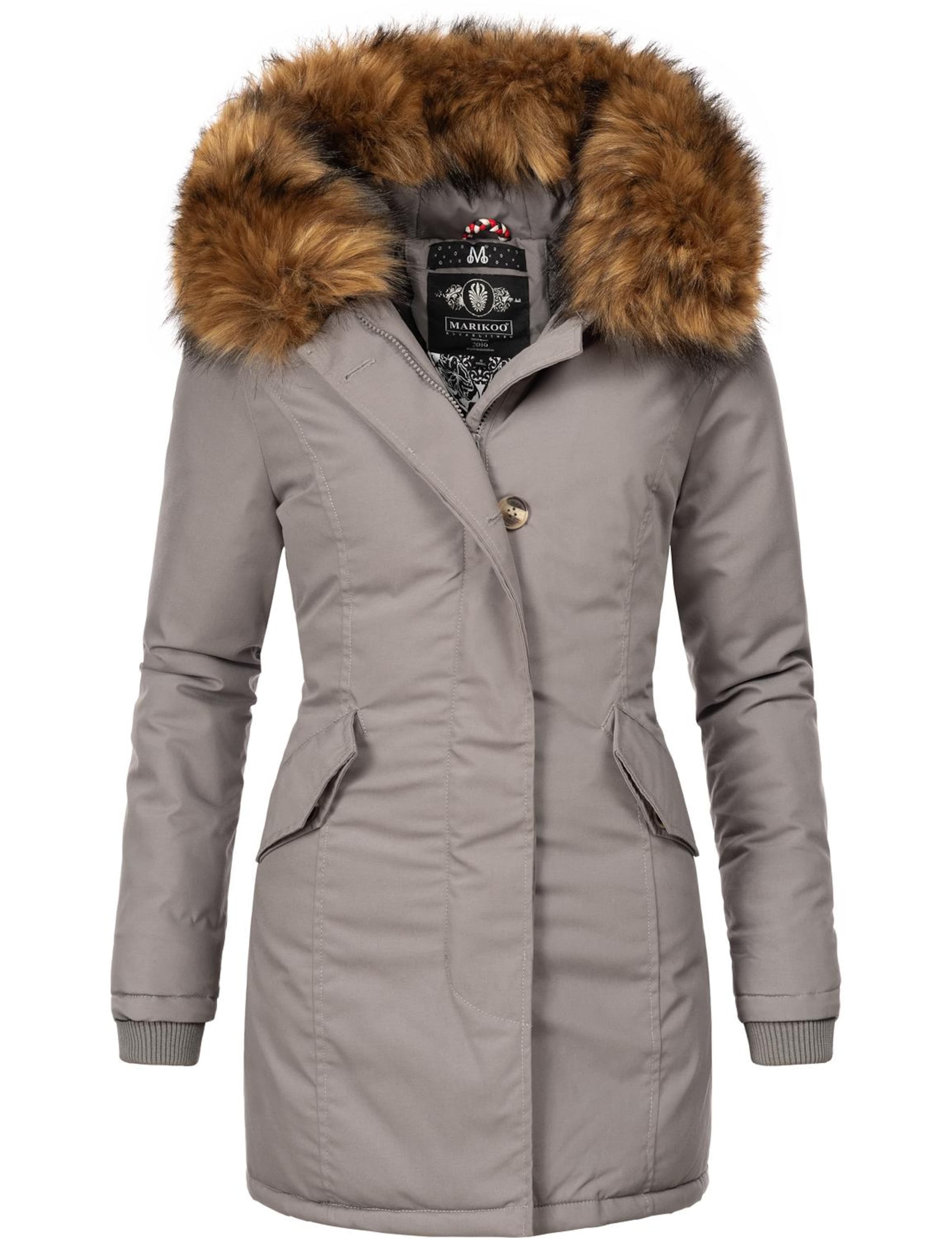 Parka invernale 'Karmaa' di MARIKOO in grigio: frontale