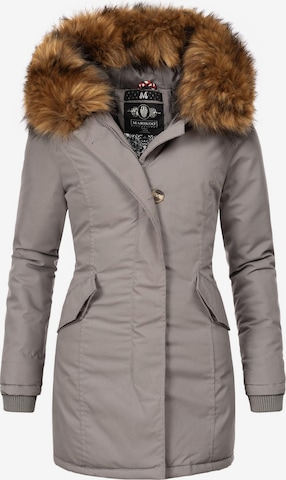 MARIKOO Winter Parka 'Karmaa' in Grey: front