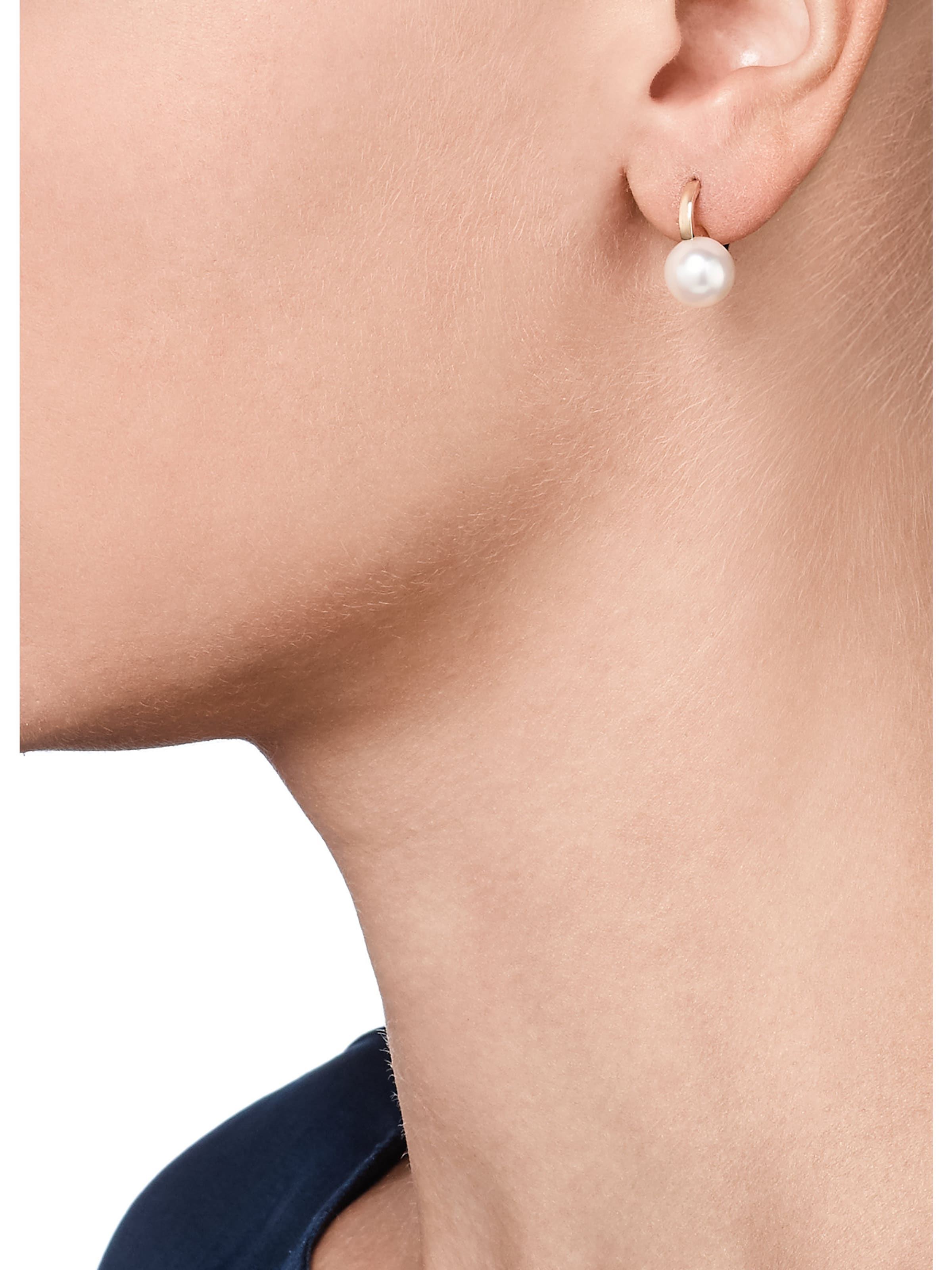 CHRIST Ohrhänger '87481271' in Weiß