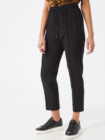 BRUUNS BAZAAR Regular Pleated Pants 'Ruby' in Black: front