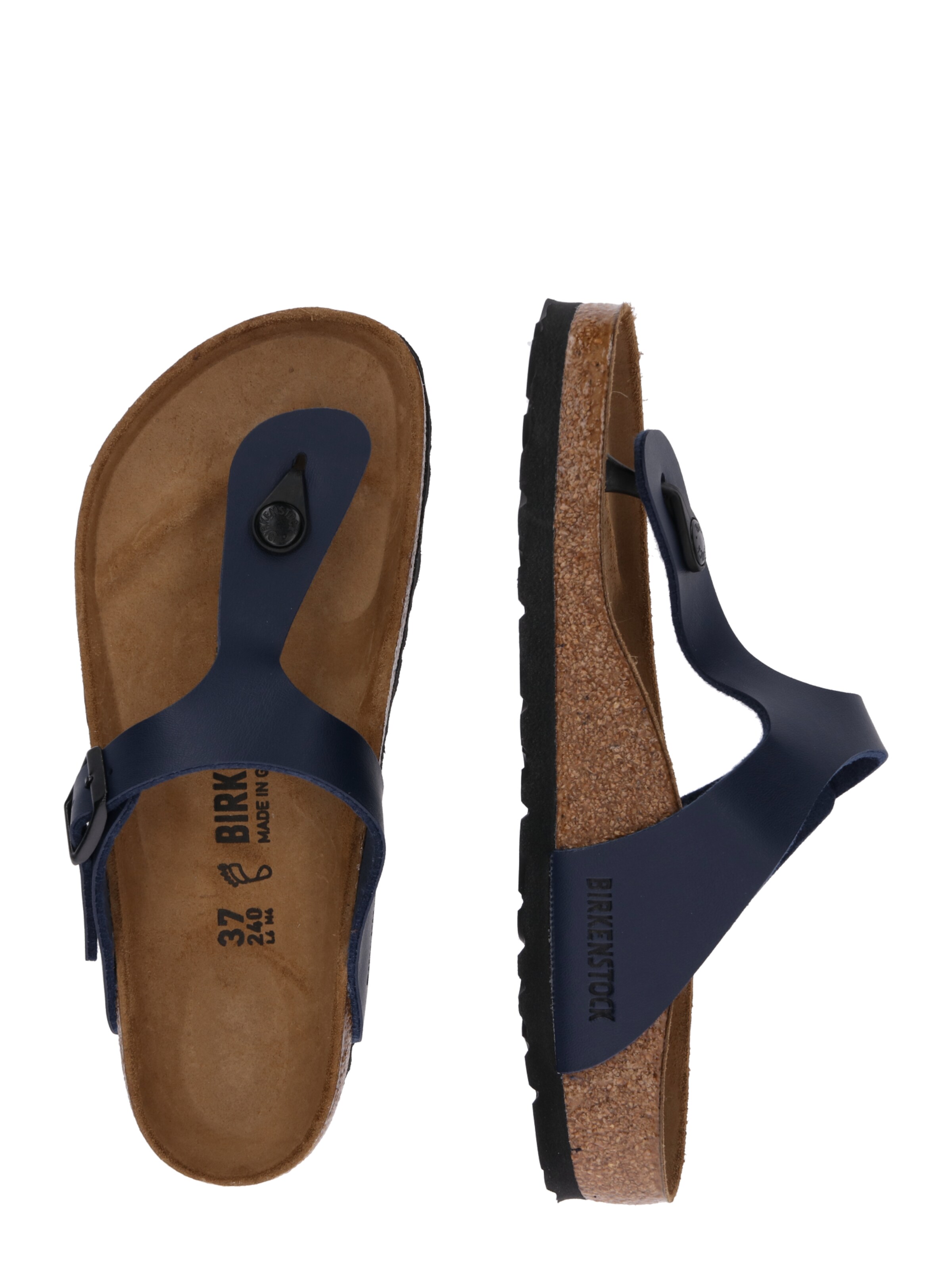 Infradito &#x27;Gizeh&#x27; di BIRKENSTOCK in blu: lato