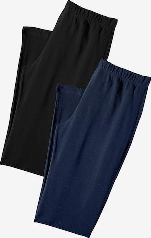 Coupe slim Pantalon de pyjama VIVANCE en bleu : devant