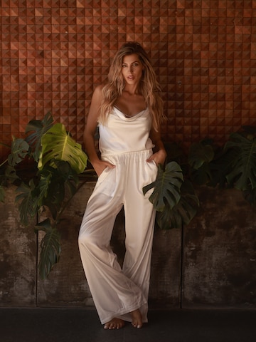 Off-White Silk Two-Piece Look