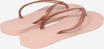 Infradito 'Slim' di HAVAIANAS in rosa: dietro