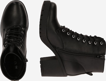 ABOUT YOU Lace-Up Ankle Boots 'Emma' in Black: side