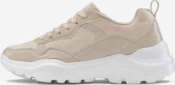 LASCANA - Zapatillas deportivas bajas en beige: frente