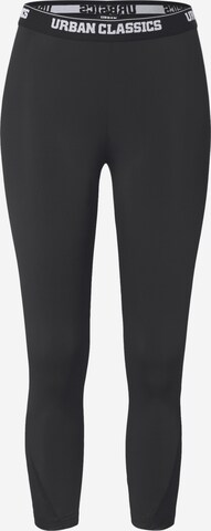 Urban Classics Skinny Leggings in Zwart: voorkant