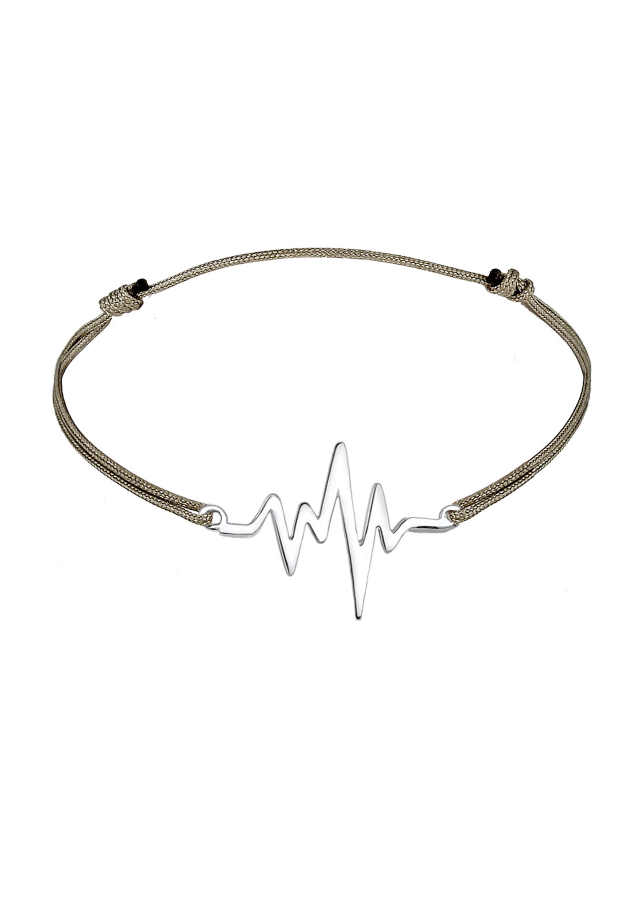 ELLI Bracelet 'Herzschlag' in Silver: front