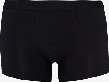 Boxers Hanro en noir : devant