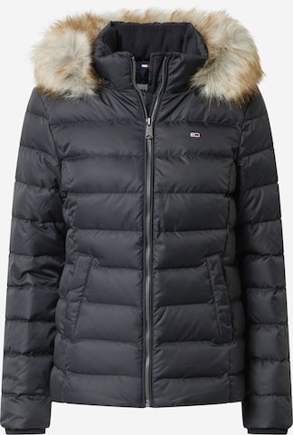Tommy Jeans Winter Jacket 'Essential' in Black: front