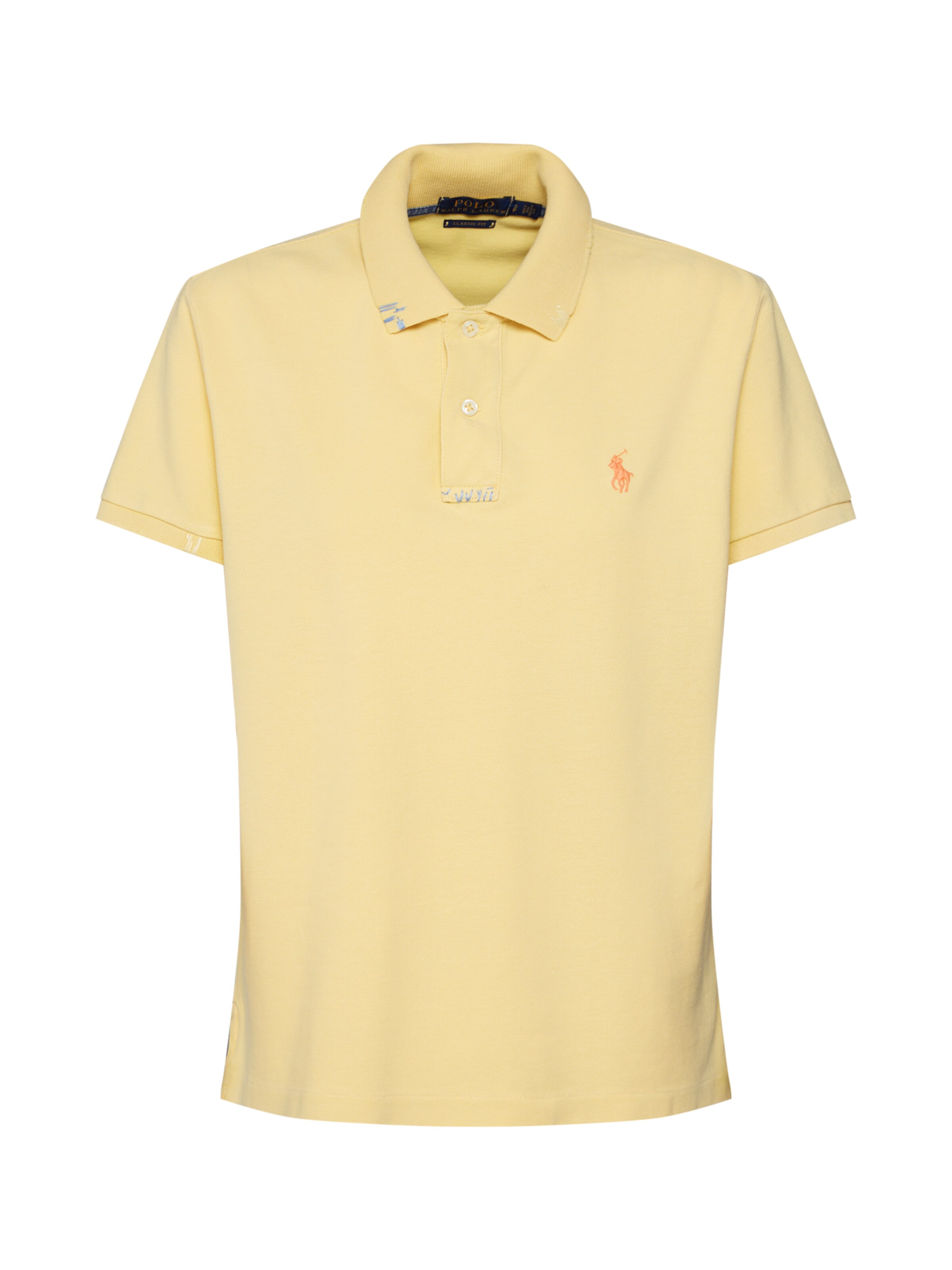POLO RALPH LAUREN - Shirt 'FIT RM-CLASSIC-SHORT SLEEVE-KNIT' in gelb