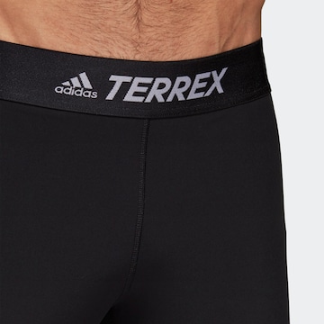 ADIDAS TERREX Skinny Workout Pants 'Agravic' in Black