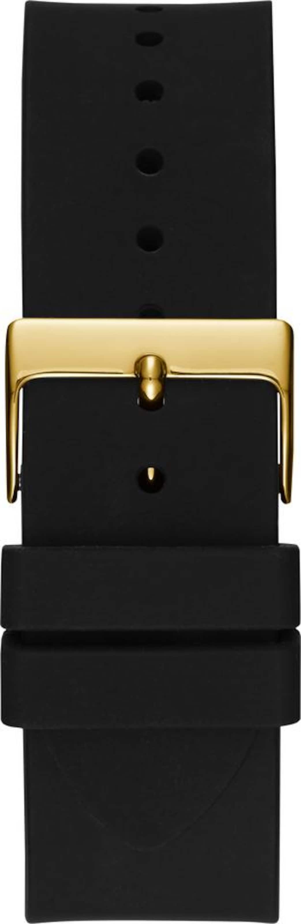 GUESS Uhr 'Frontier' in Schwarz: Vorderseite