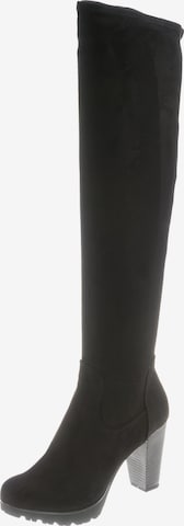 bugatti Over the Knee Boots 'Elenor' in Black: front
