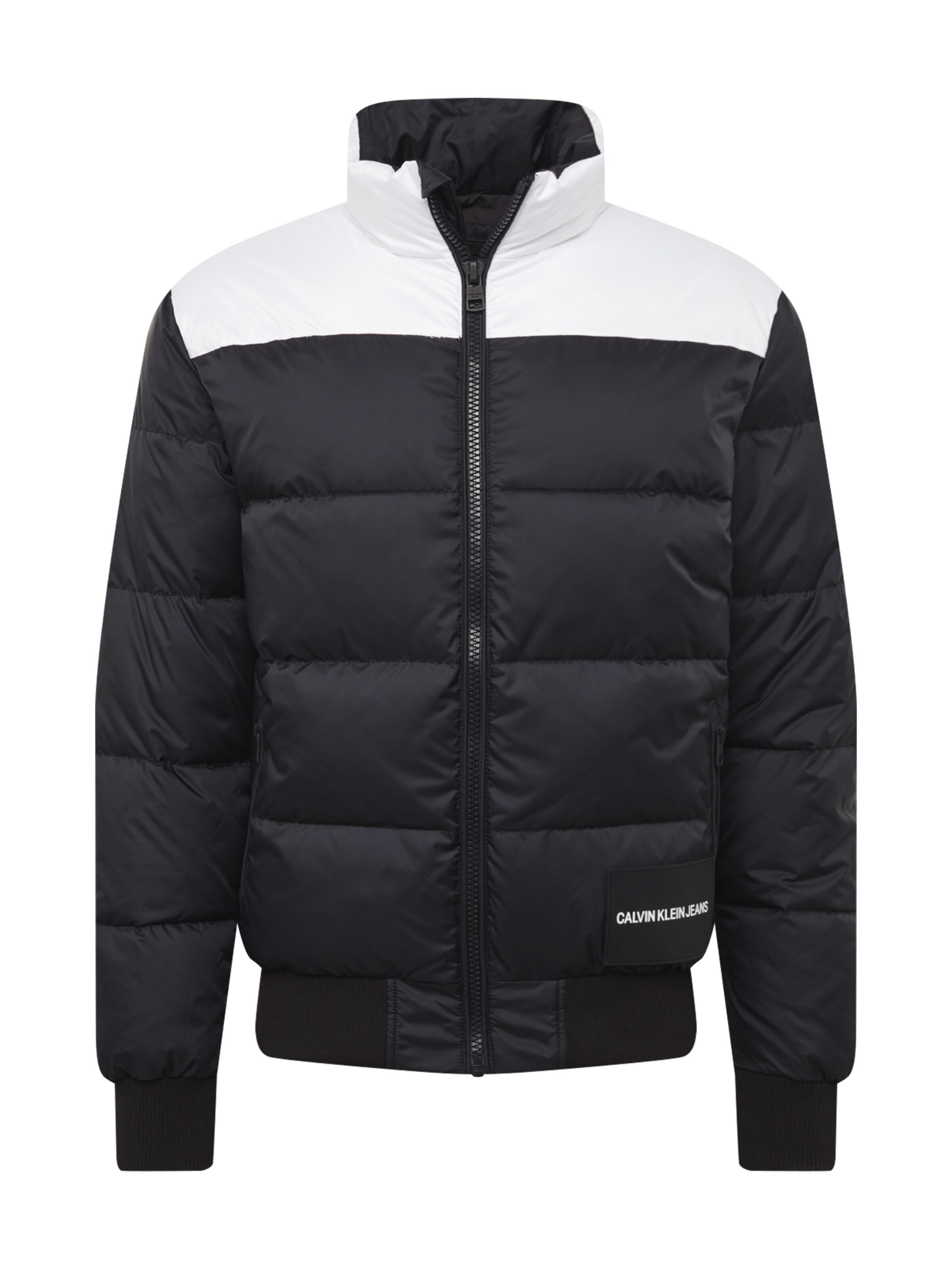Calvin Klein Jeans - Winterjas 'PADDED WESTERN PUFFER' in de kleur Zwart