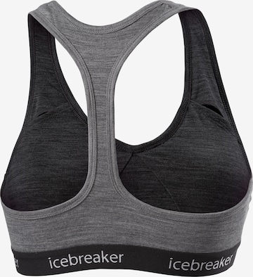 ICEBREAKER Bustier Biustonosz sportowy 'SPRITE' w kolorze szary