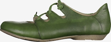 JOSEF SEIBEL Ballet Flats with Strap 'Fiona' in Green