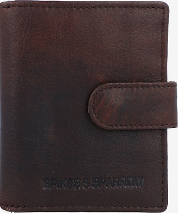 Spikes & Sparrow Wallet in Brown: front