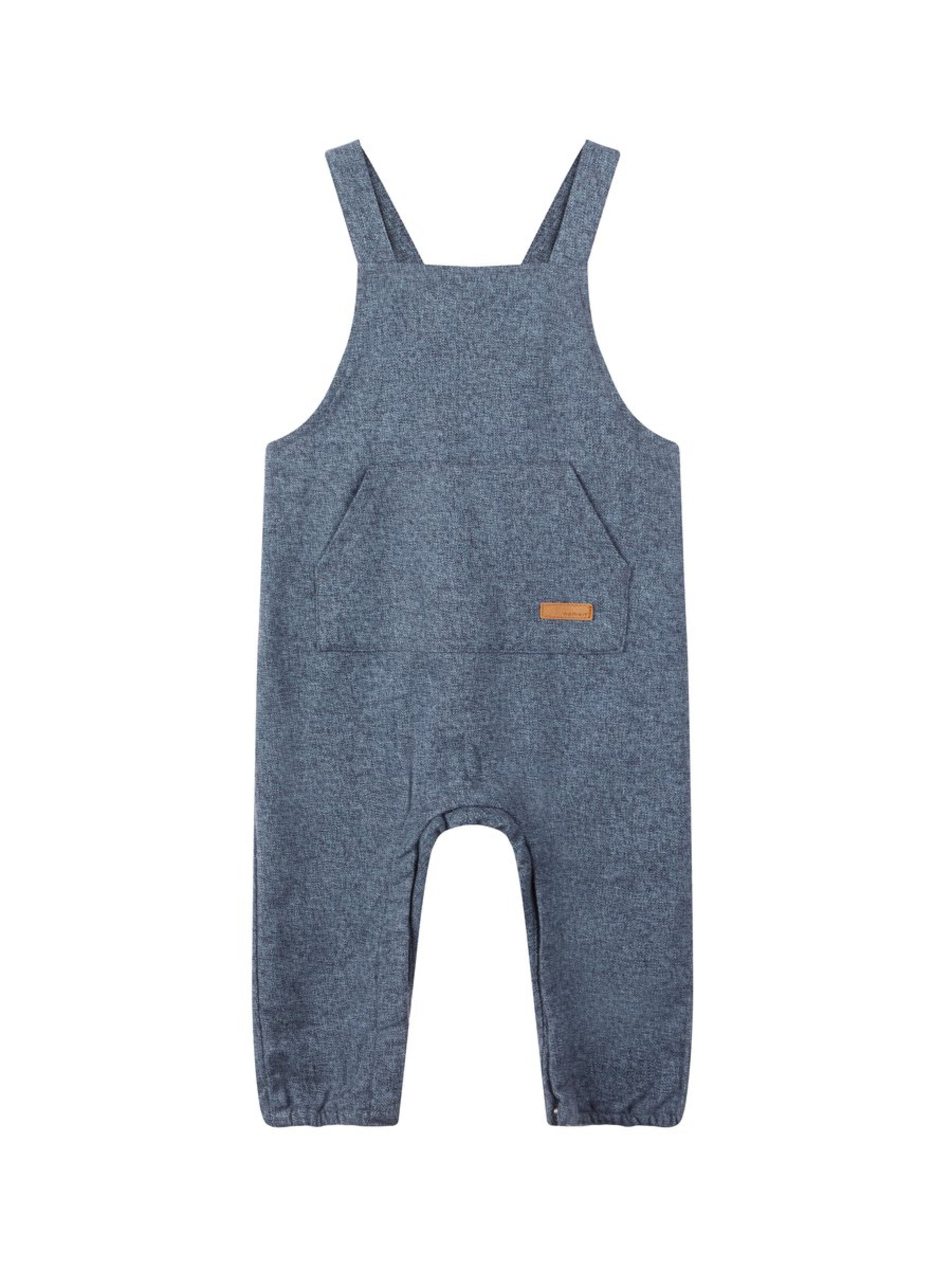 NAME IT - Overall in de kleur Blauw gemêleerd