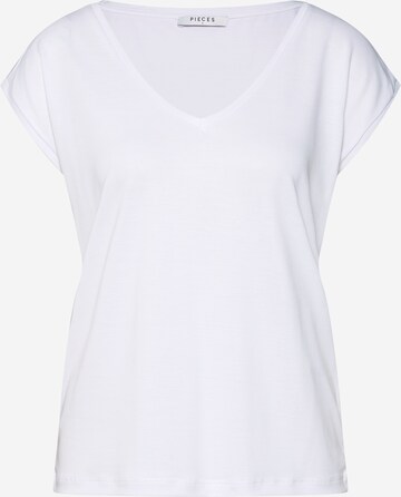 T-shirt 'Kamala' PIECES en blanc : devant